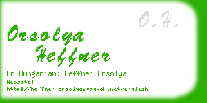 orsolya heffner business card